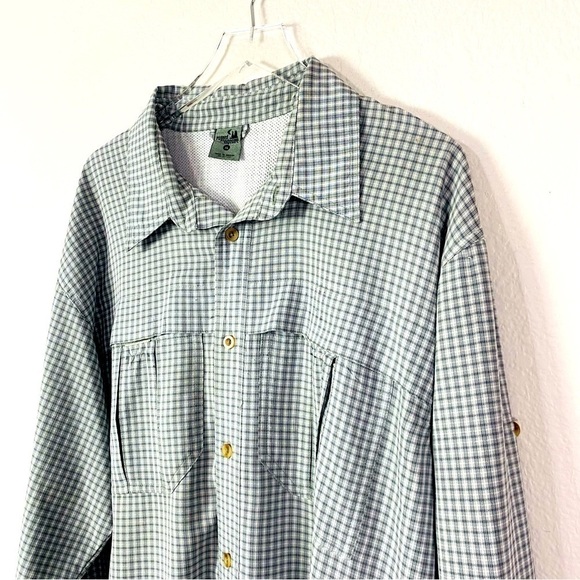 Rugged Exposure Long Sleeve Button Up Fishing Shirt Size XL - Picture 2 of 7